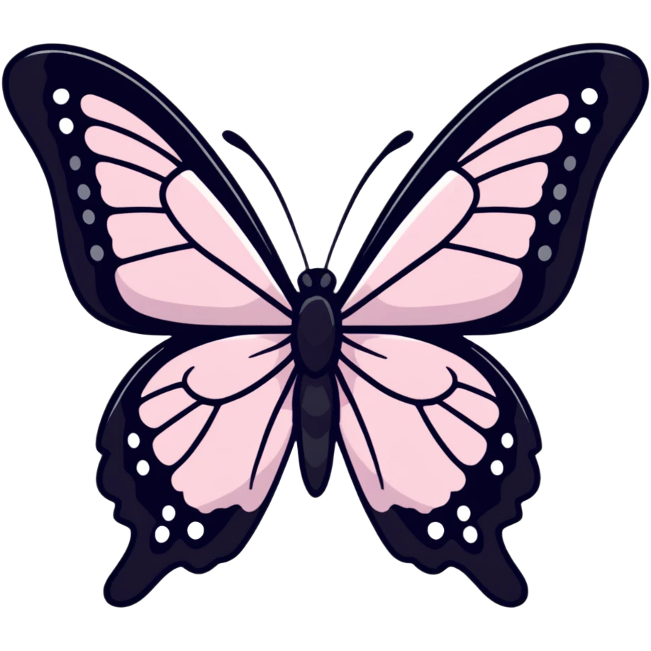 Light pink butterfly emoji