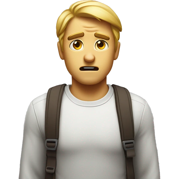 A face emoji showing an expression of disbelief (as if to say "give me a break").
He's not supposed to get angry, just show that he doesn't even think to believe, and he wonders if anyone expected them to believe it. emoji