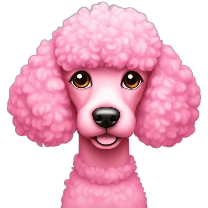 PINK FRENCH POODLE emoji