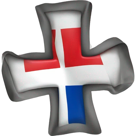 French flag with cross of lorraine emoji