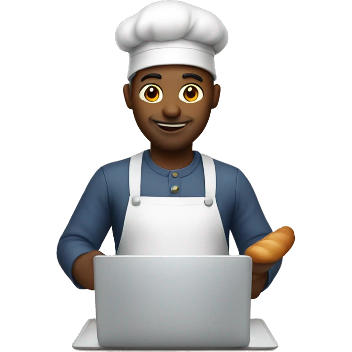 baker with laptop emoji