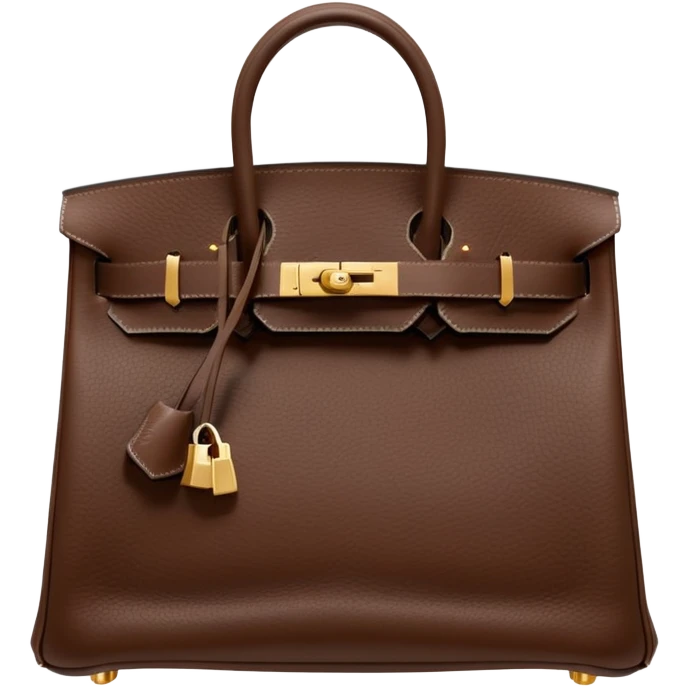 Birkin bag Hermes dark brown emoji