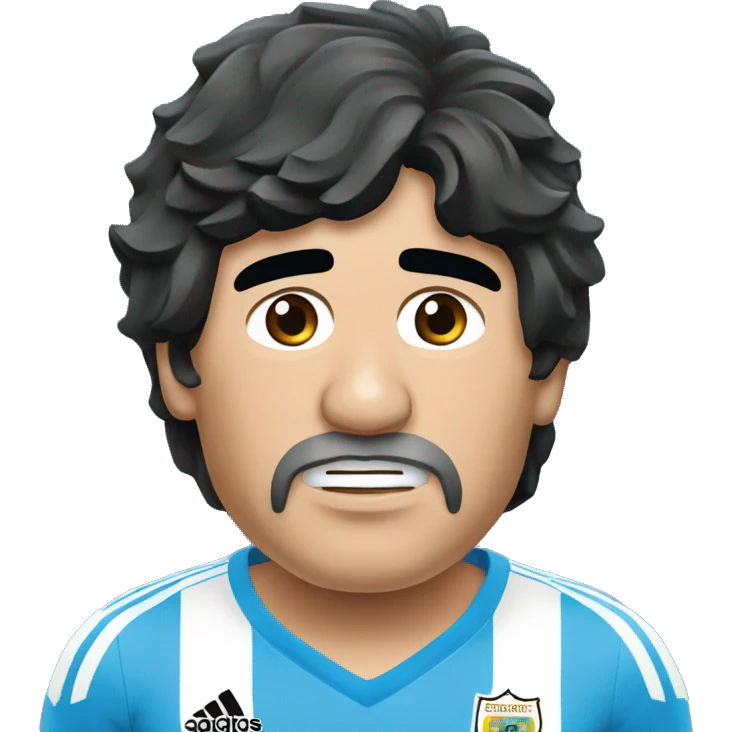 Diego Maradona levantando la copa del mundo emoji