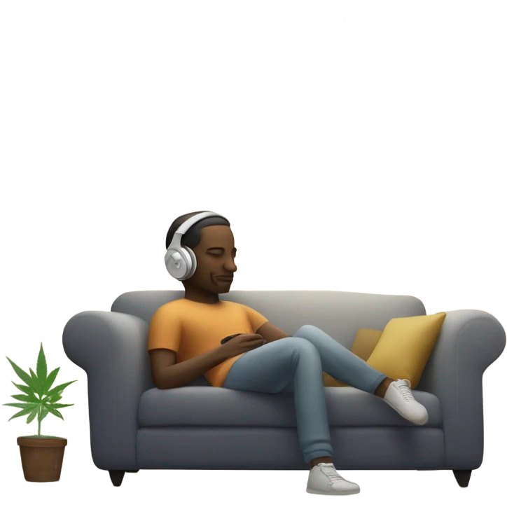 sleep music weed emoji