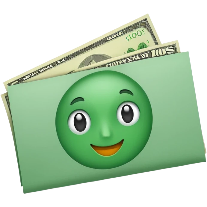 billete verde emoji