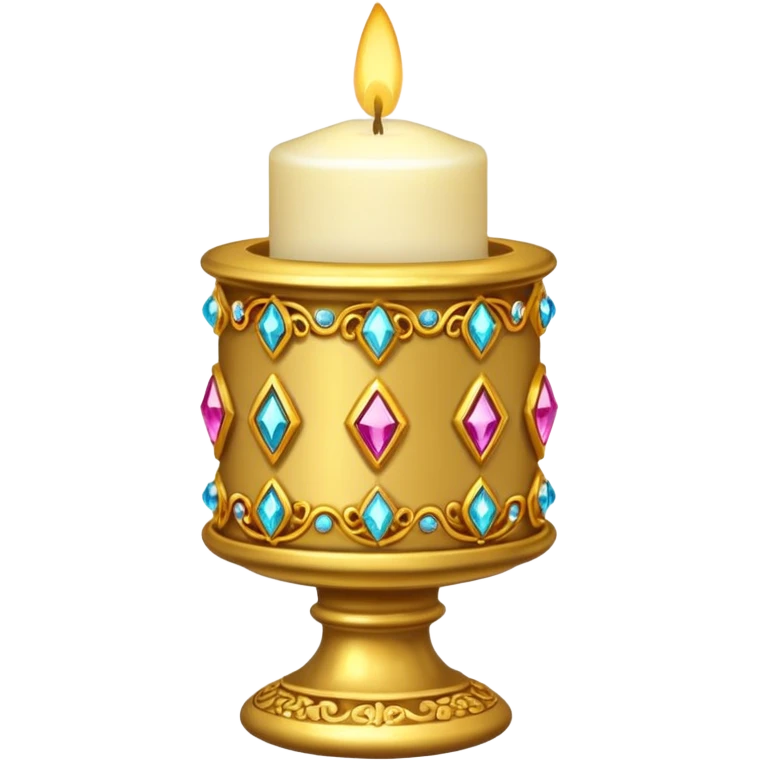 Bejeweled candle emoji