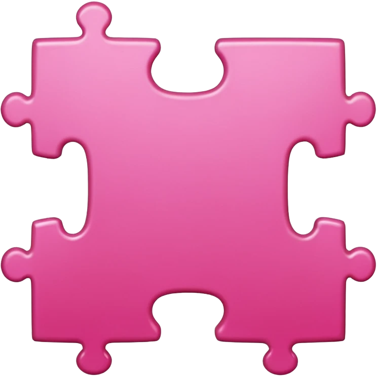 A pink piece of a puzzle  emoji