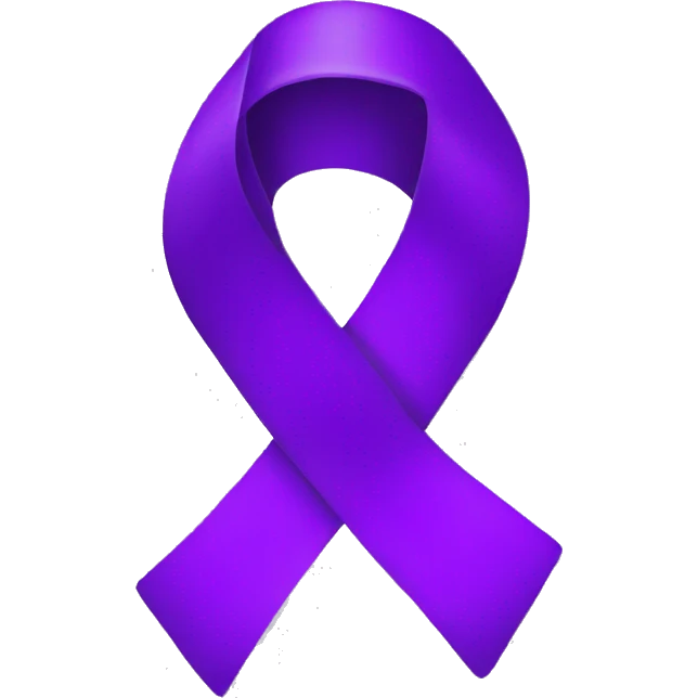 purple ribbon emoji