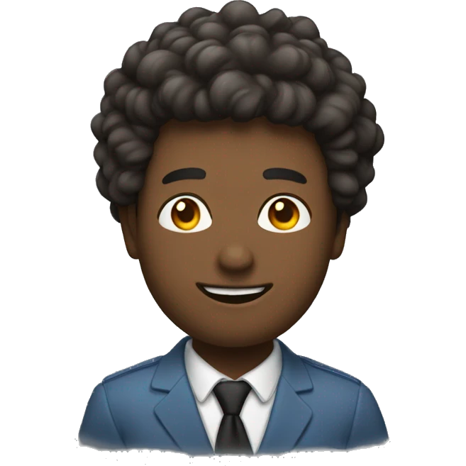 Un homme avec beaucoup de cheuveux  emoji
