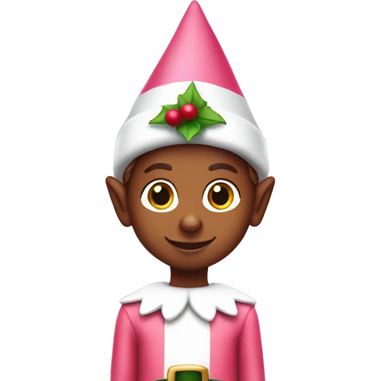 Elf on the shelf pink  emoji