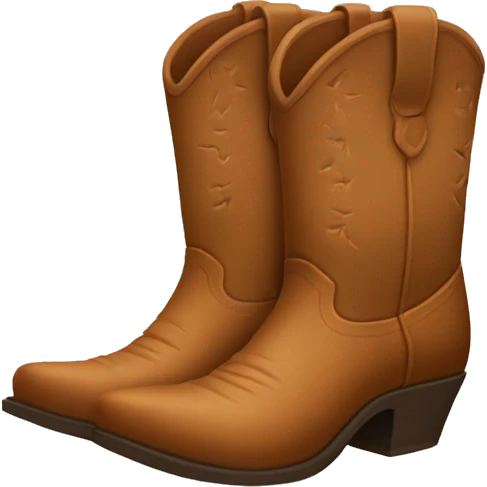 Light brown cowboy boots emoji