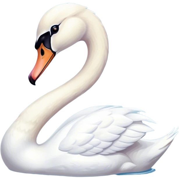 Aesthetic swan emoji