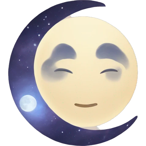 Moon astrology symbol  emoji