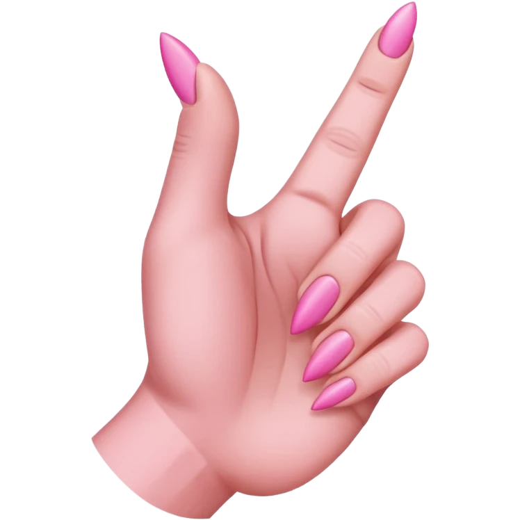 index and pink up like a horns but pointed down emoji