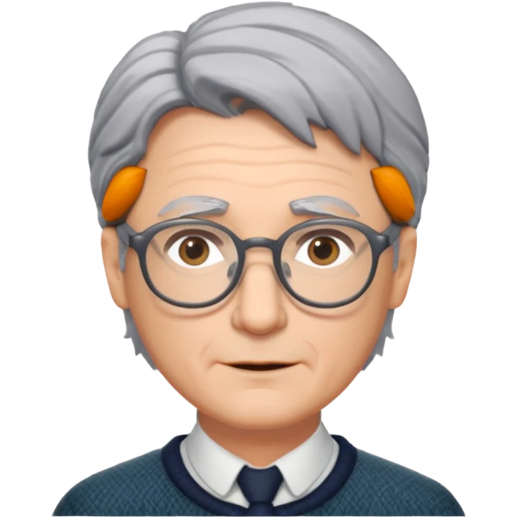 Narrator gray hair classes  from Into the Woods emoji