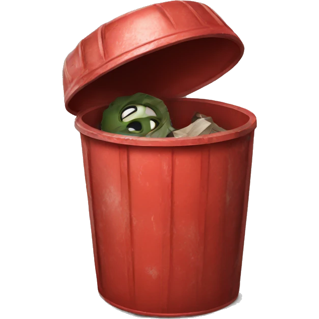 Red trash emoji