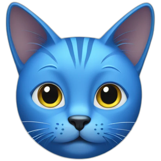 blue cat emoji