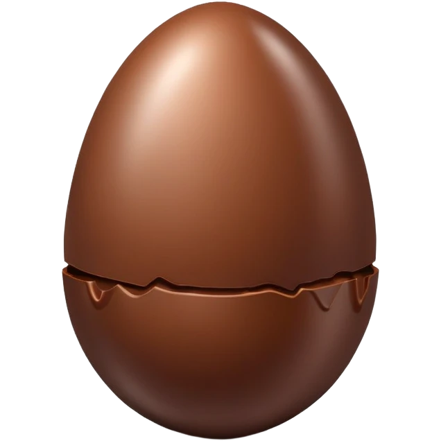 Chocolate egg emoji