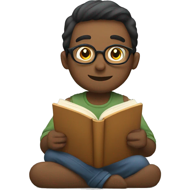 Reading book emoji