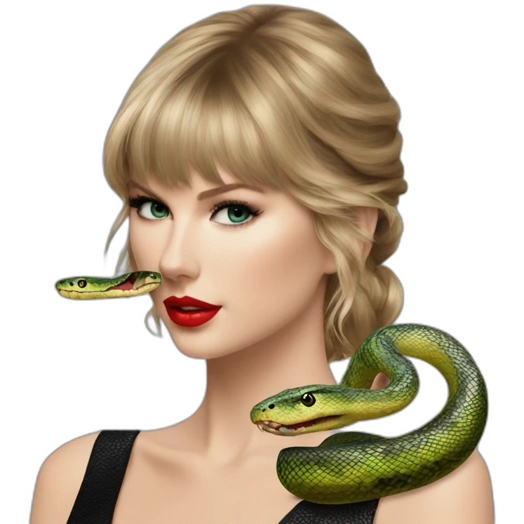 Taylor swift reputation with snake emoji