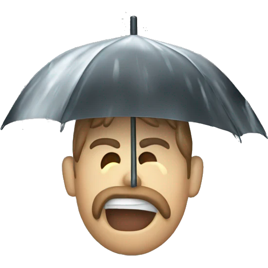 Wet rain emoji