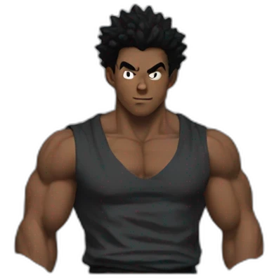 Black goku emoji