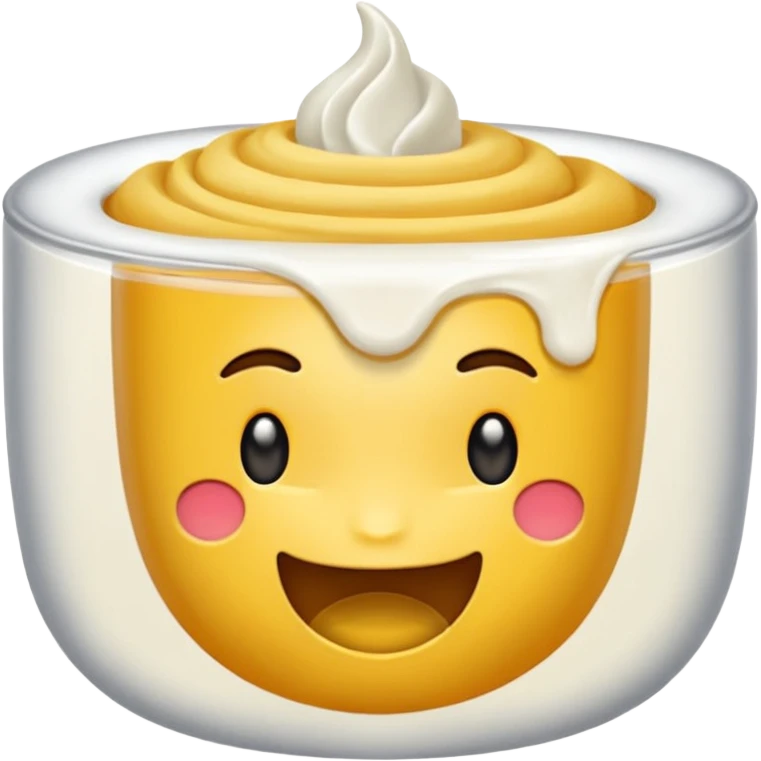 Банка крема для лица  emoji