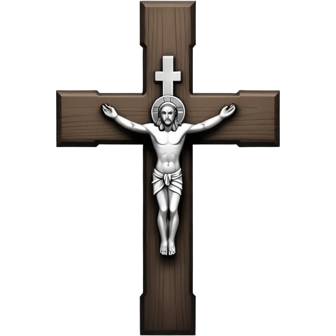 Create more catholic cross emojis more simple and clean but now Catholic  keep it black and white emoji