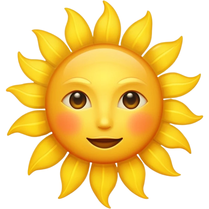 glowing sun, aesthetic, no face emoji