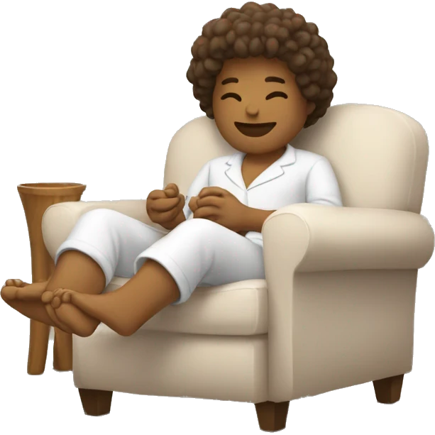 relax with hands emoji