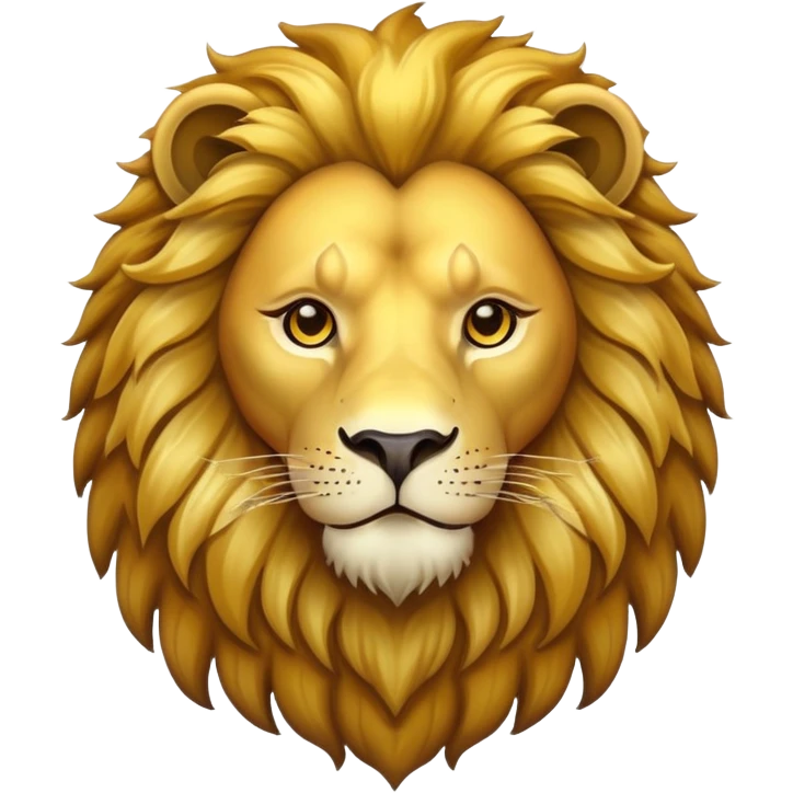 majestic lion with mane emoji