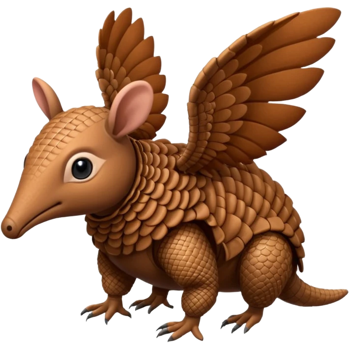winged armadillo emoji
