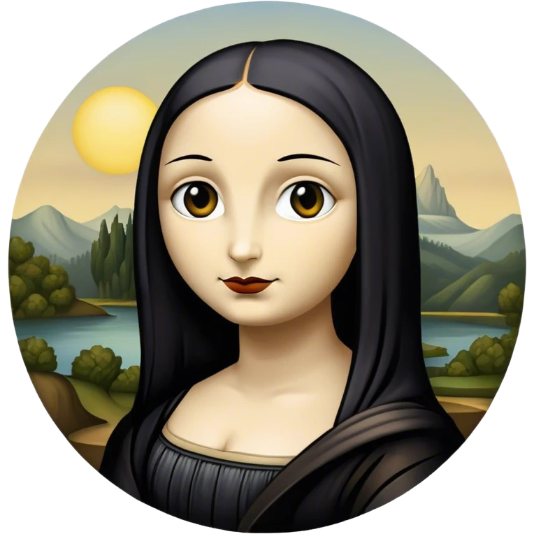 goth mona lisa emoji