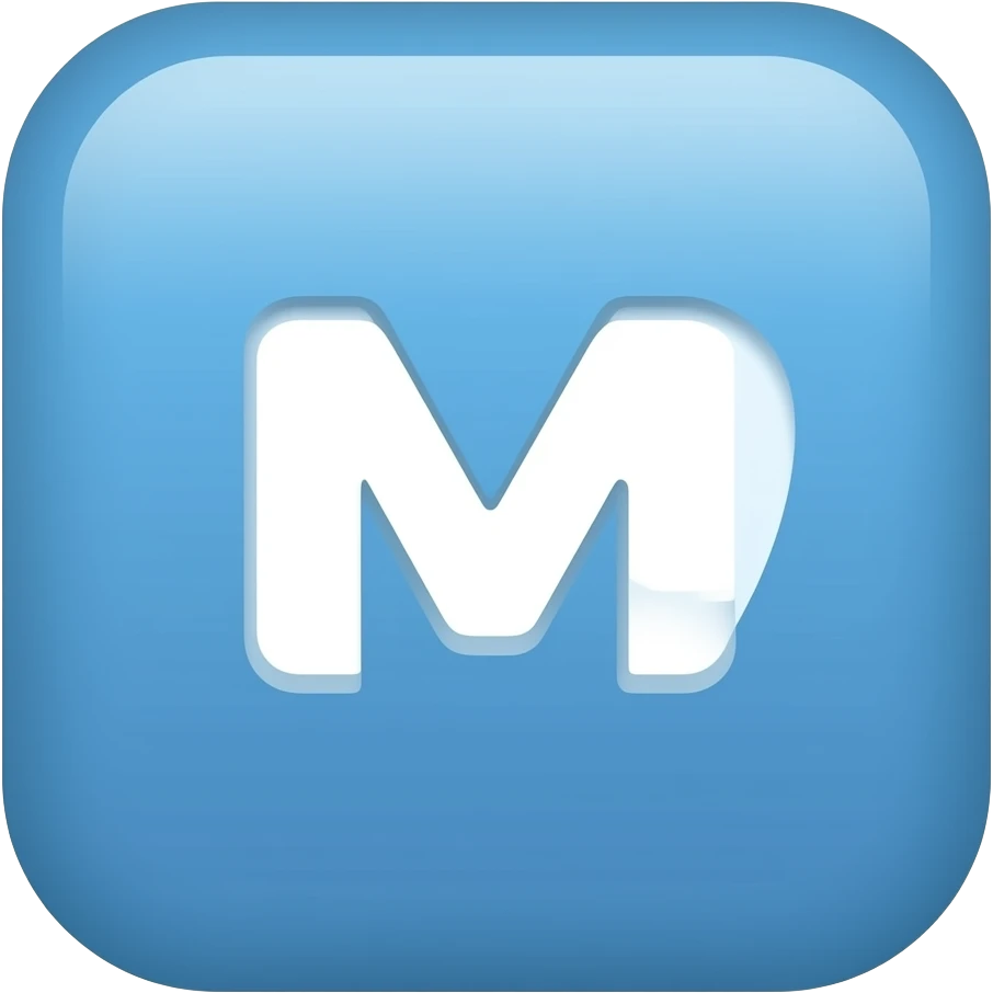 logo MIXA blue color emoji