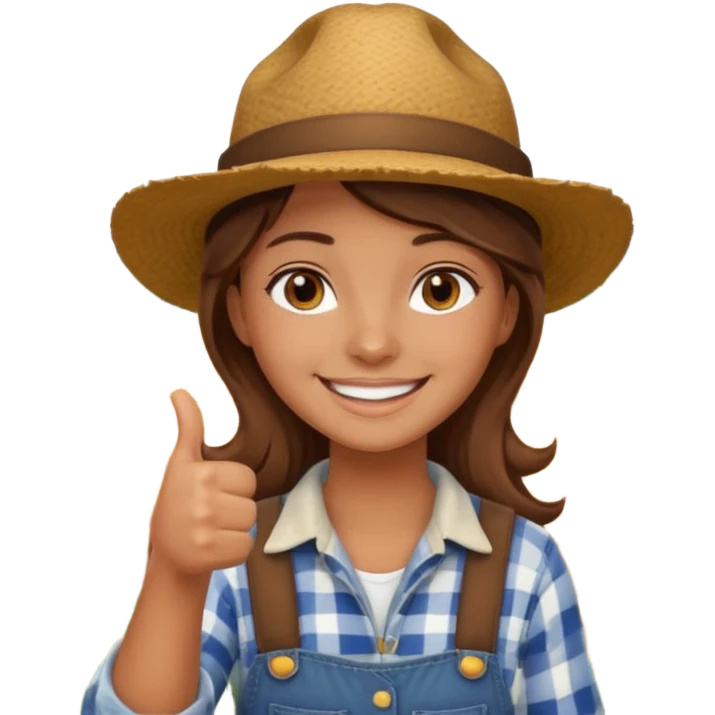 tia granjera dando like granjera  campo emoji