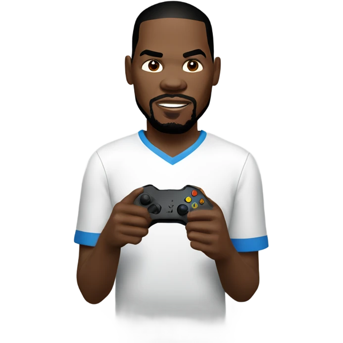 Kevin Durant playing Xbox  emoji