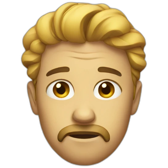 A sad designer emoji