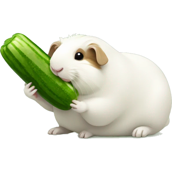 Guineapig eating cucumber emoji