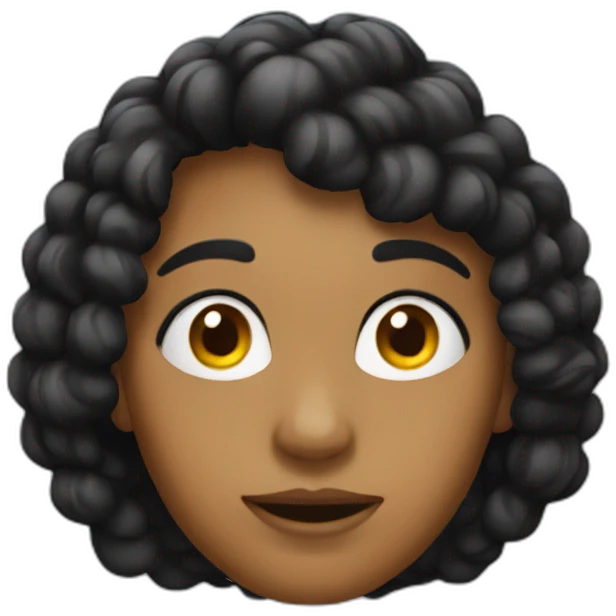 una lupa negra emoji