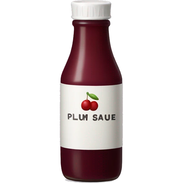 bottle of plum sauce emoji
