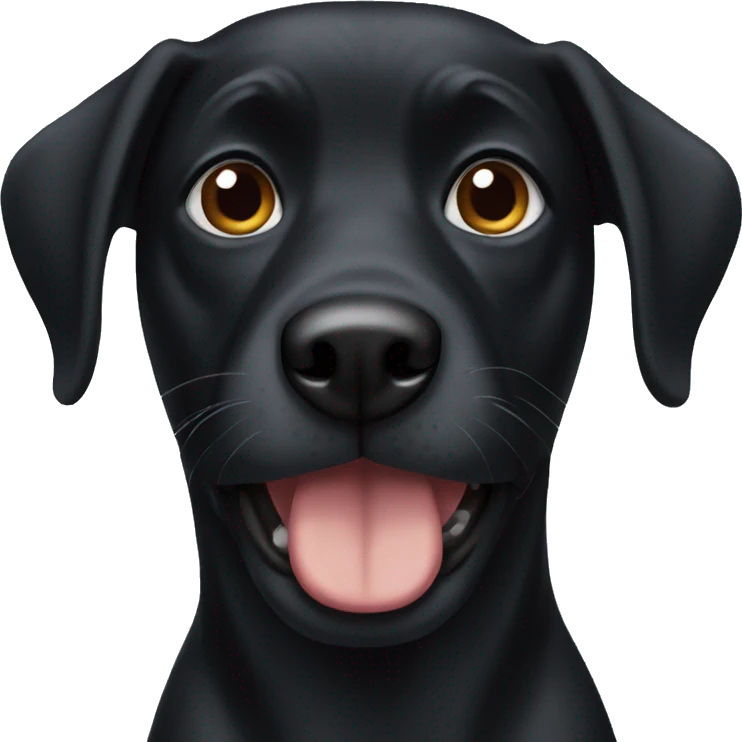 Black dog emoji