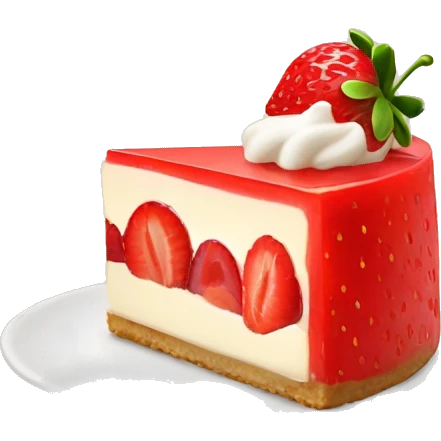 Strawberry cheesecake  emoji