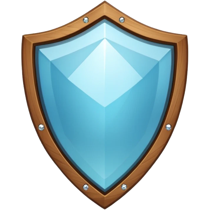 Diamond Shield with wooden edge  emoji