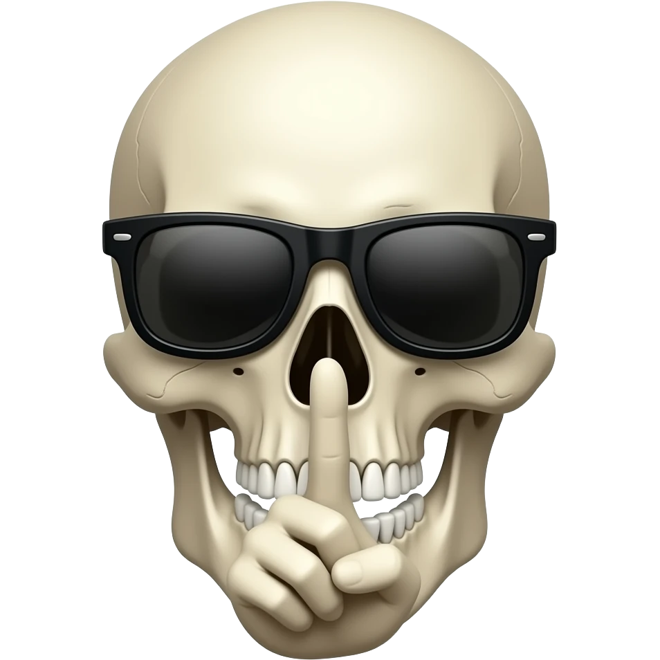 😎💀🤫 emoji