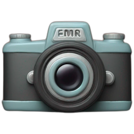 Plasticine slr film camera emoji