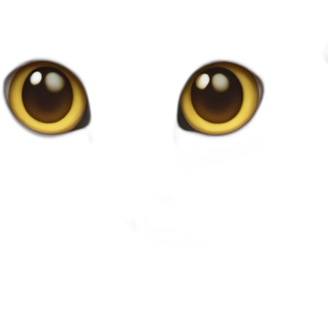 White cat with heterochromia eyes emoji