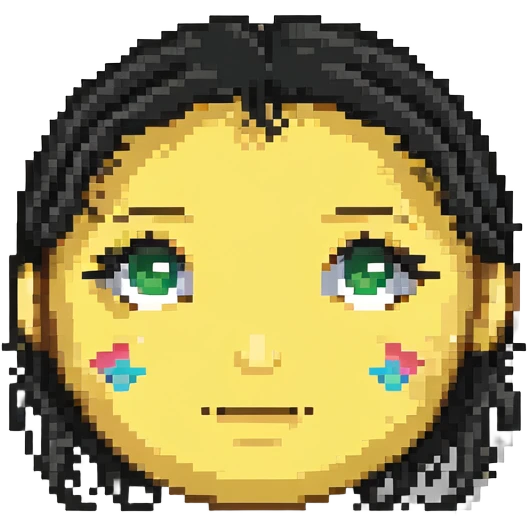 face emoji with one joined eyelash emoji