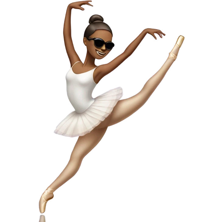 Ballerina with sunglasses  emoji