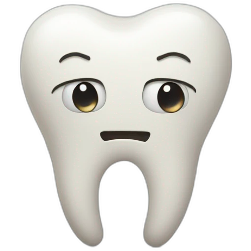 sad tooth emoji