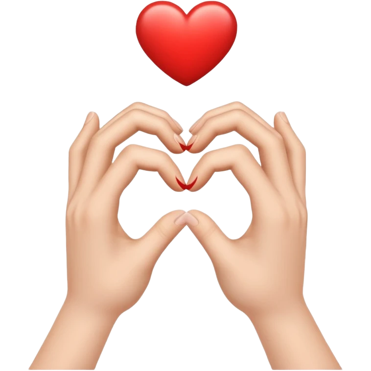 kalp yapan eller emoji